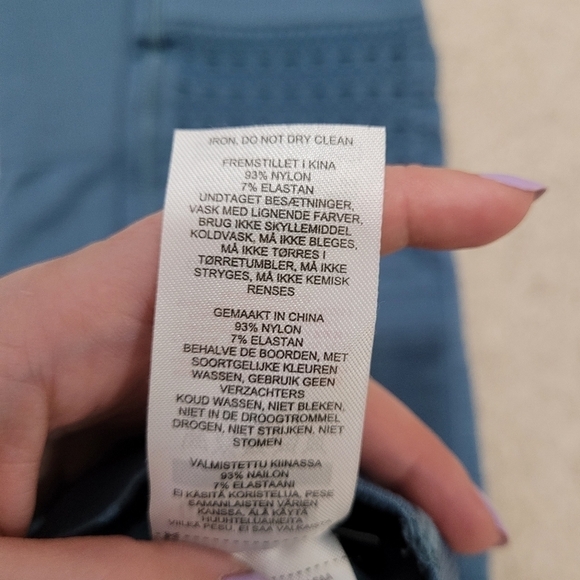 Gymshark Energy Seamless 7/8 Leggings Blue Small - Picture 16 of 16